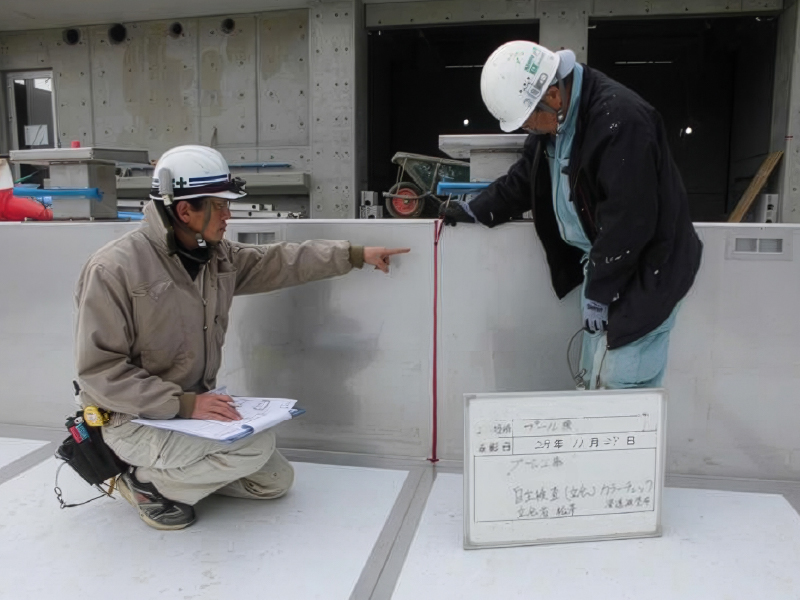 溶接検査（浸透深傷検査）